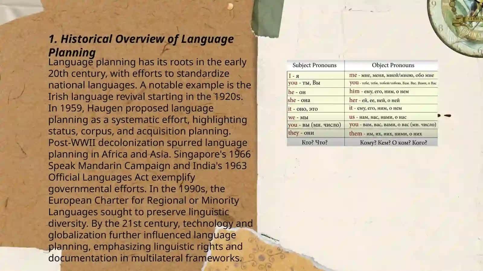 A linguist's role in language planning 3