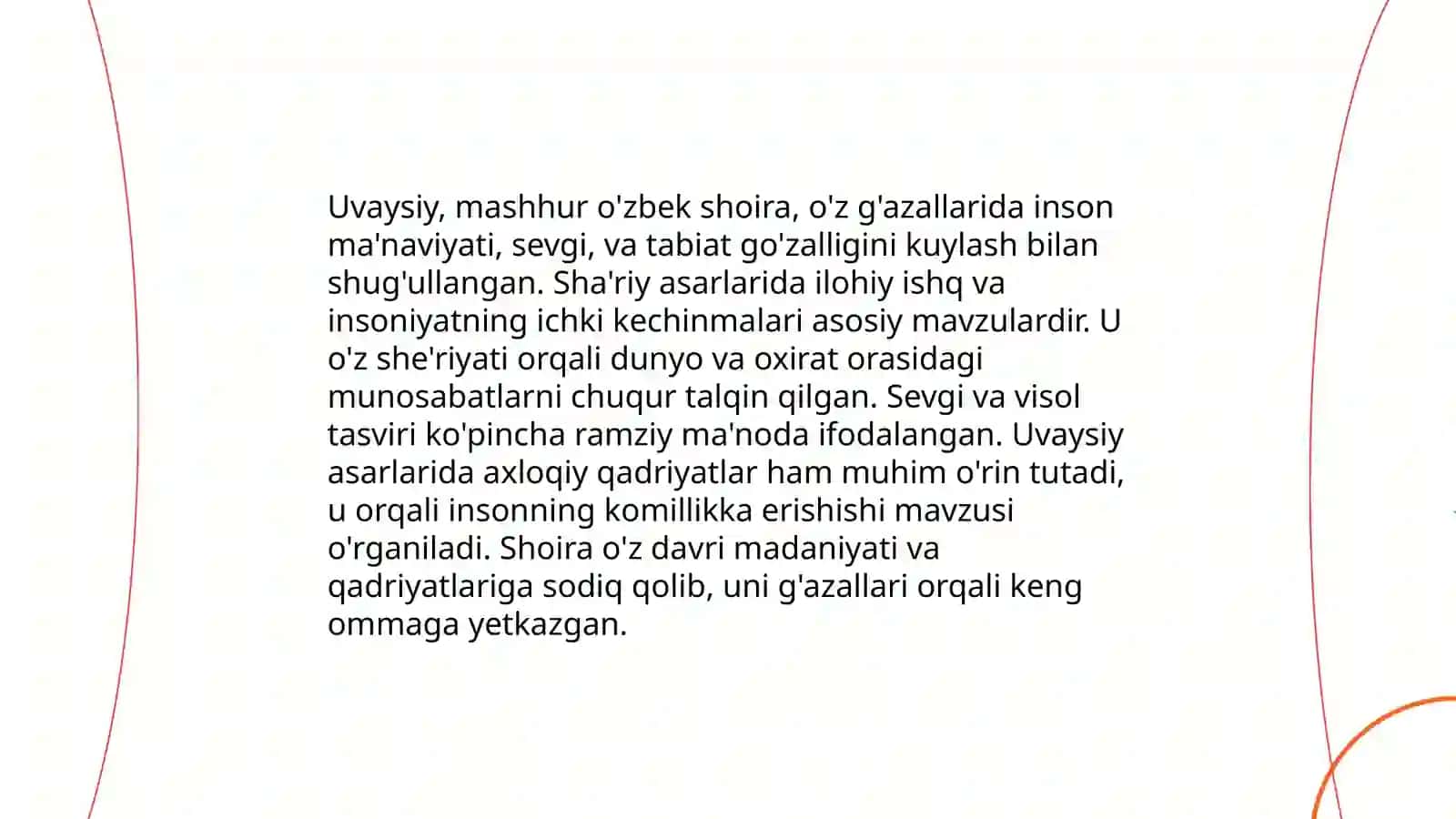 Uvaysiy g'azallari va tahlili 3