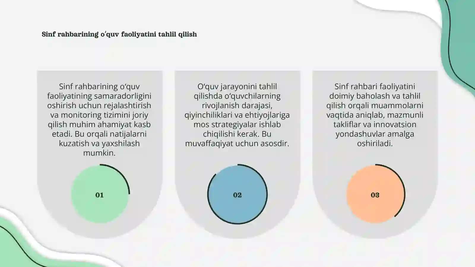 Sinf rahbarning o‘quv faoliyati samaradorligini oshirish yo‘llari 3