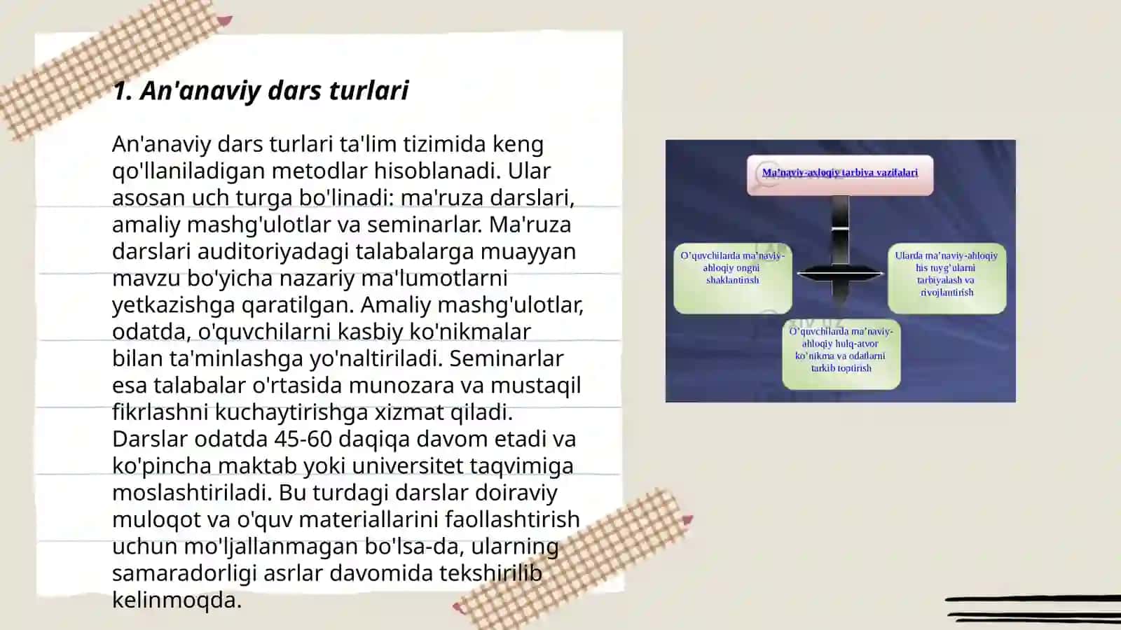 O'qitishni tashkil etish turlari va shakllari 3