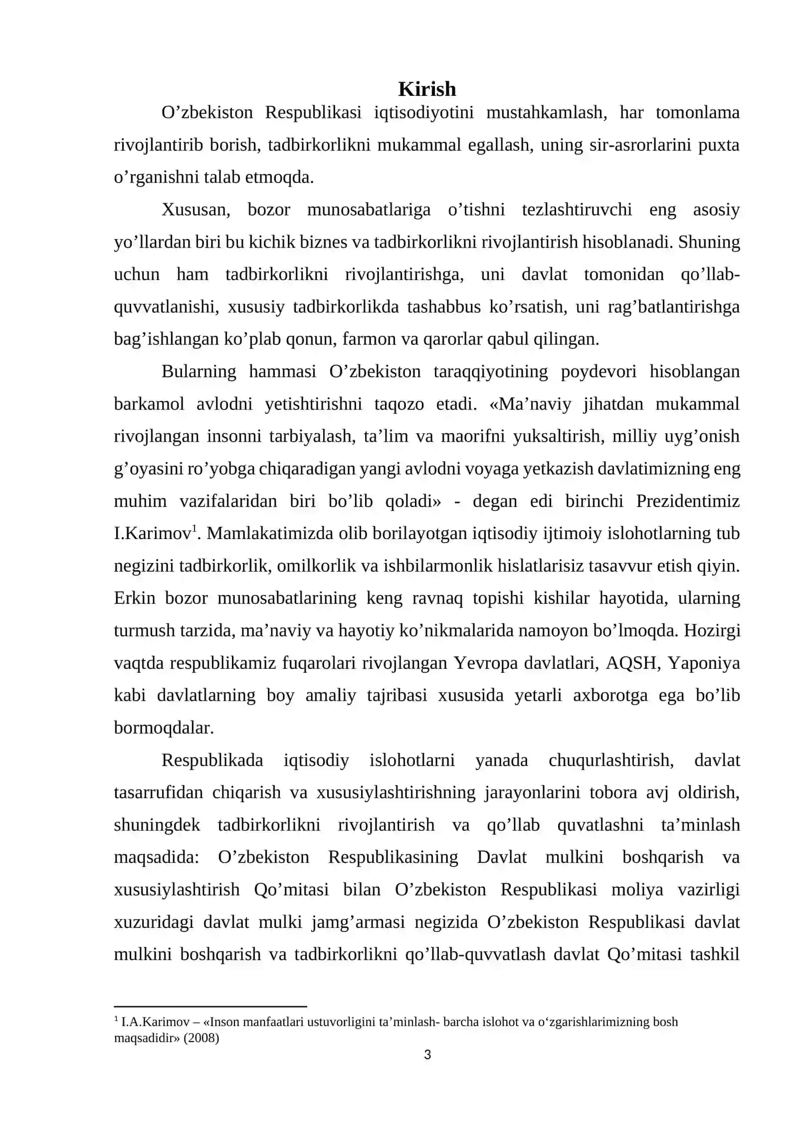 Tadbirkorlik faoliyati uning turlari va asosiy belgilari 3
