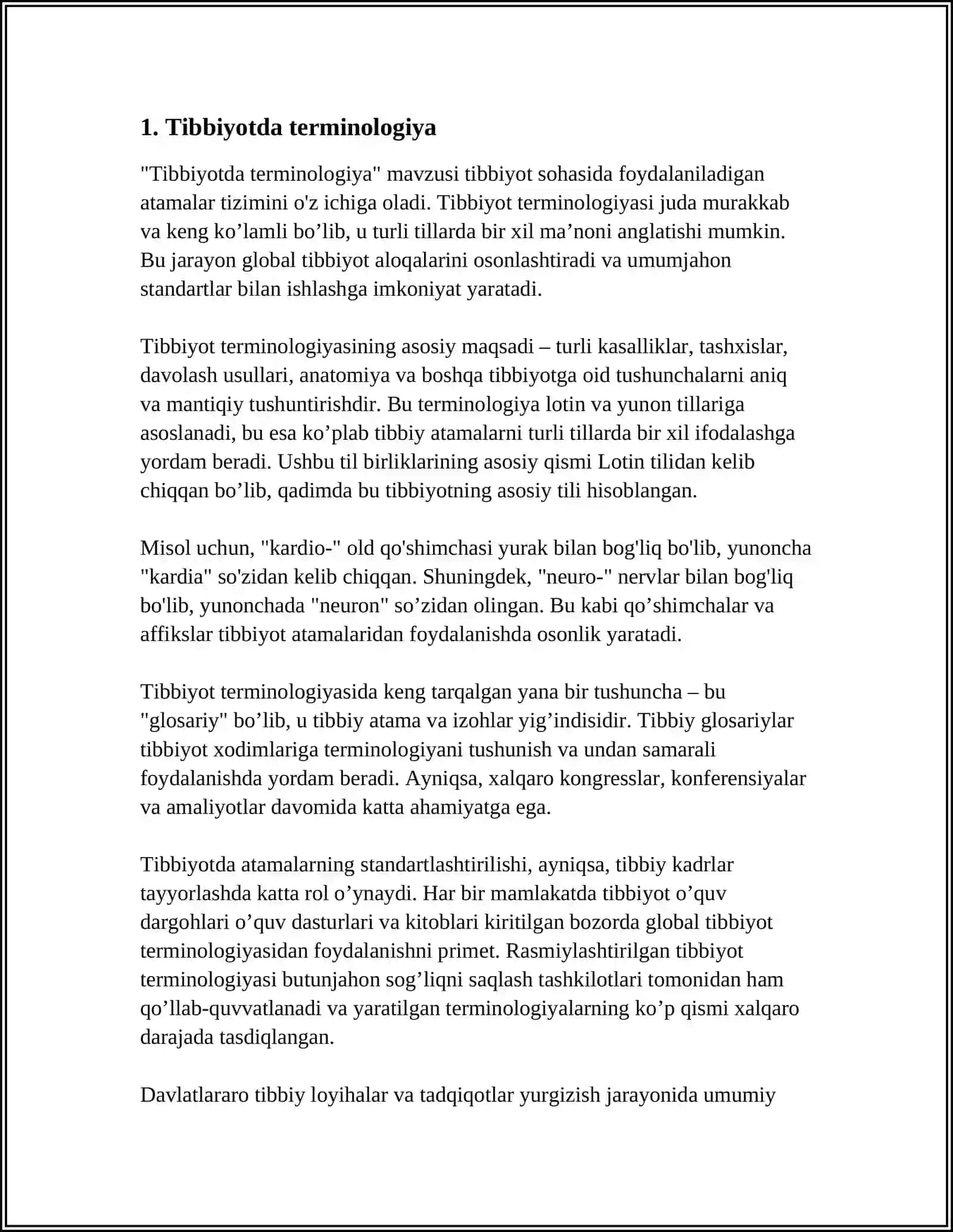 INGLIZ TILI MEDICAL EDUCATION 3