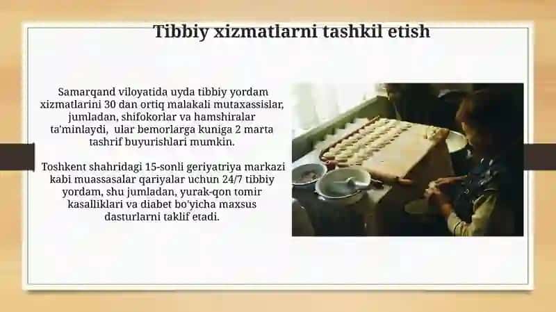 Tibbiy xizmatlarni tashkil etish 3