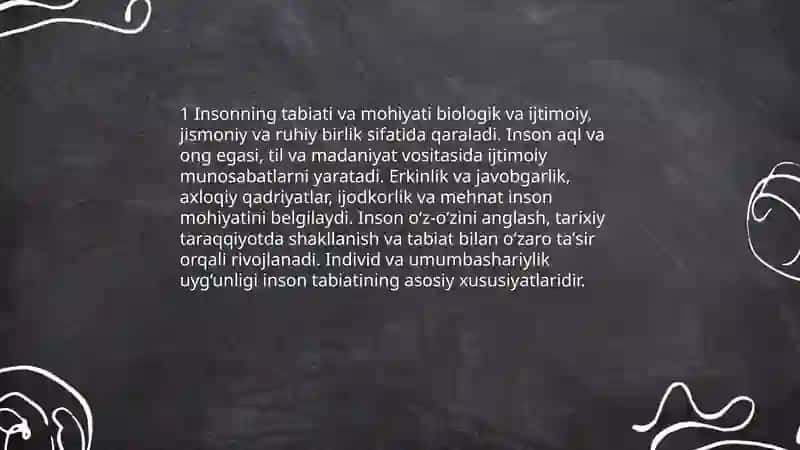 Inson falsafasi 3