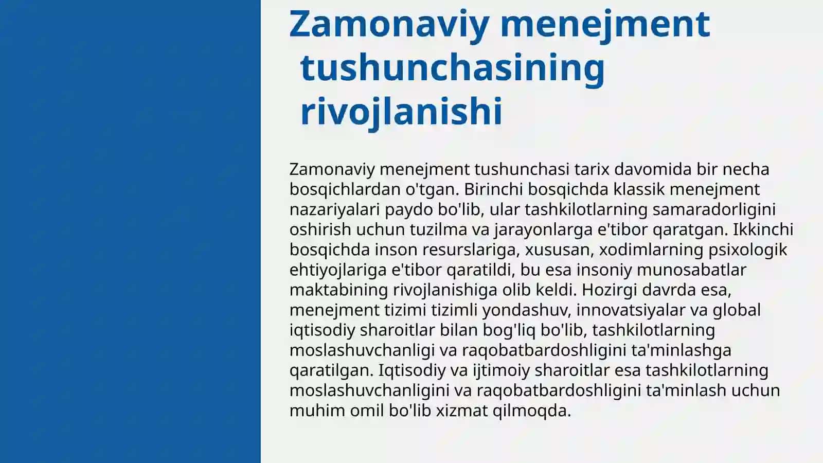 Zamonaviy menejment va xorijiy tajribalar 3