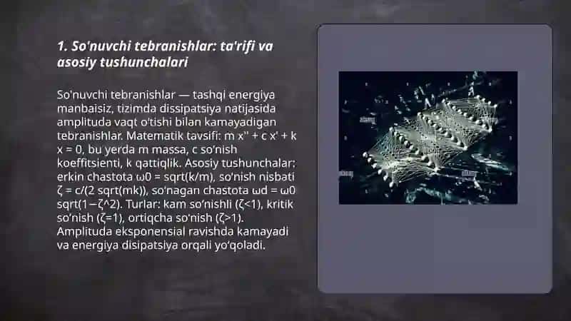 So'nuvchi tebranishlar 3