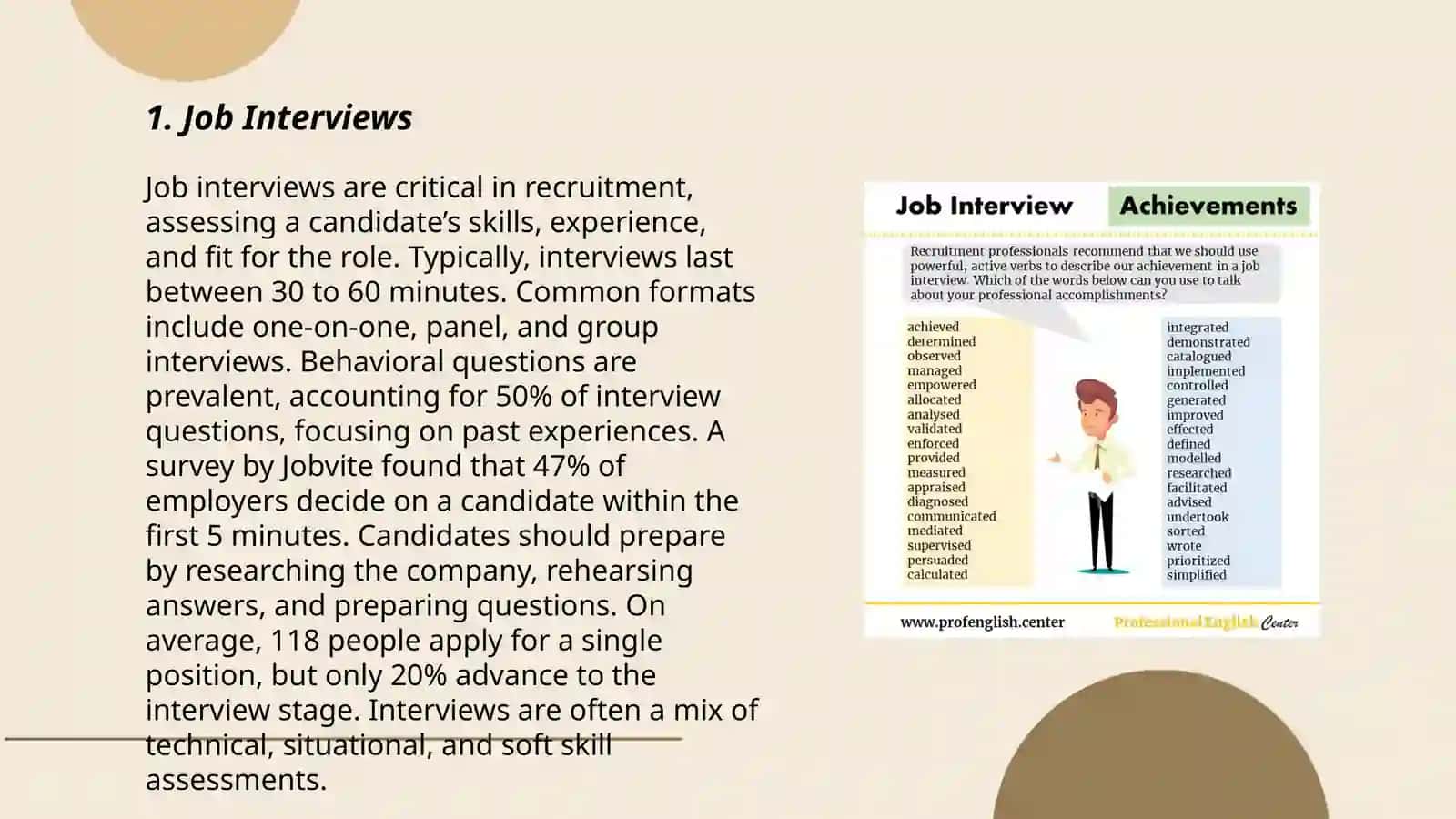 Job Interviews 3