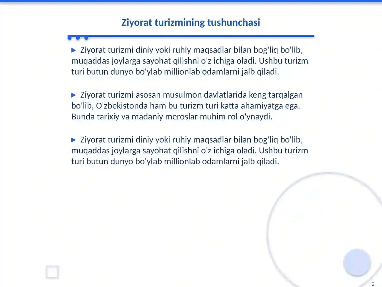 O'zbekistonning turizm salohiyatini rivojlantirish: Ziyorat turizmi misolida 3