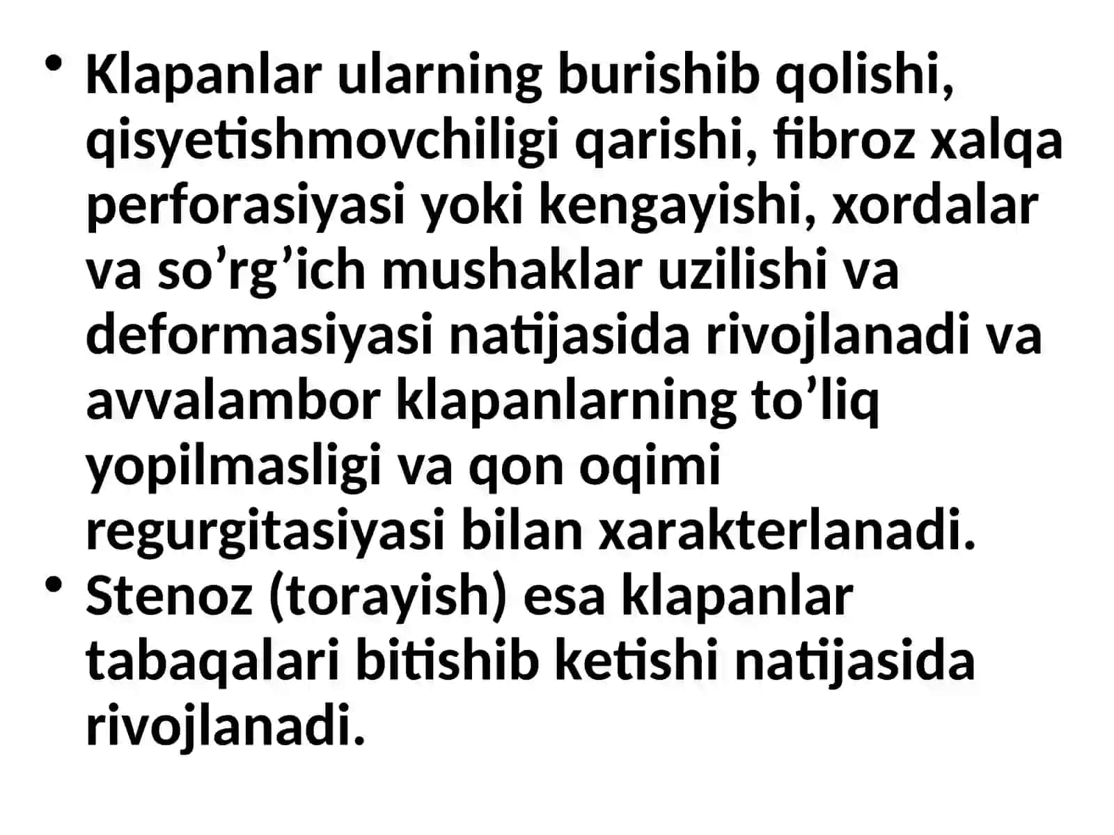 YURAK ORTTIRILGAN NUQSONLARI 3