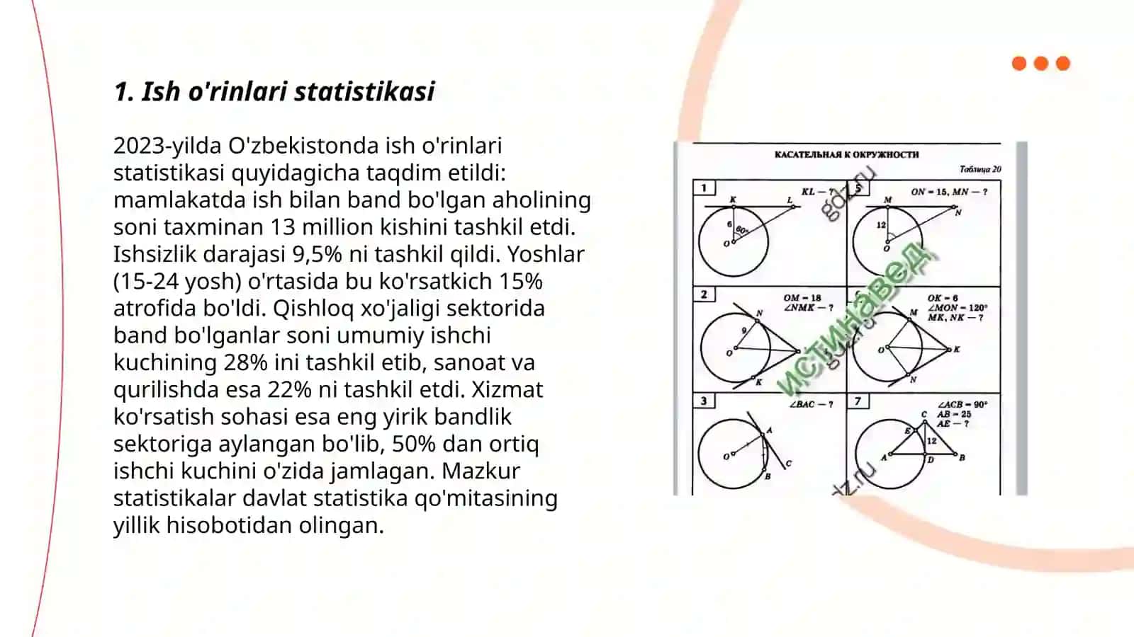 Ish o'rinlari statistikasi 3