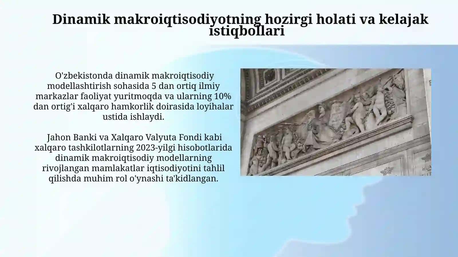 Dinamik Makroiqtisodiyotning hozirgi holati va kelajak istiqbollari 3