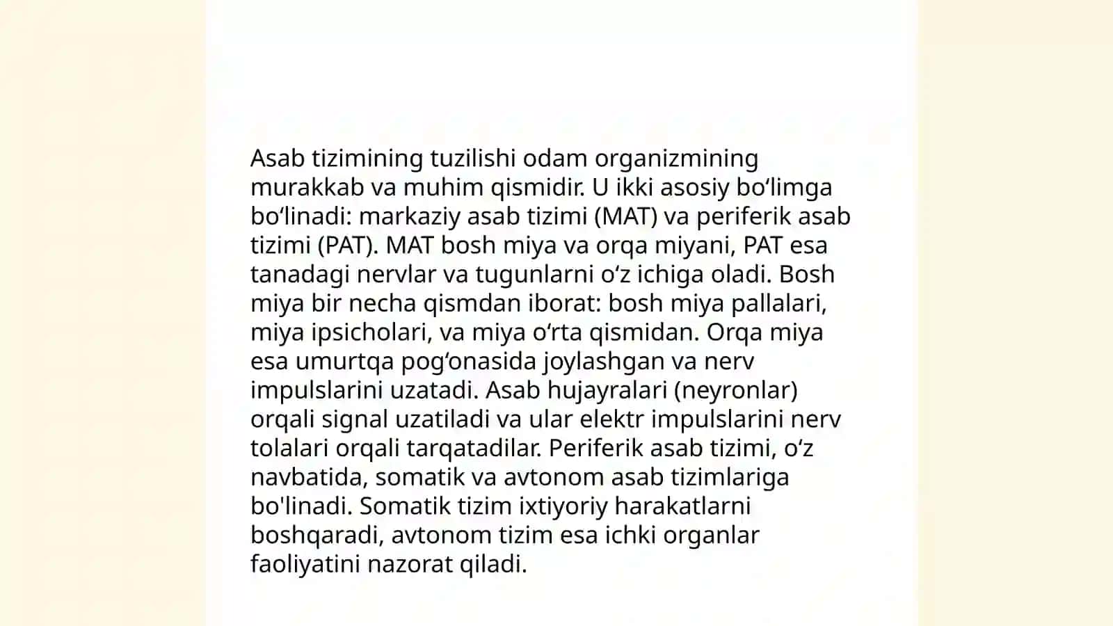 Asab tizimi 3