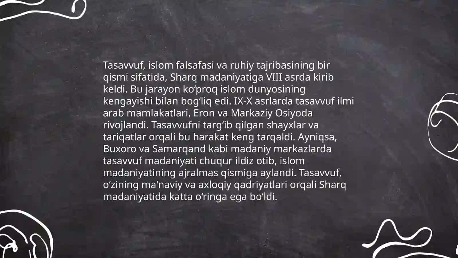 Tasavvuf ta'limotining Sharq madaniyatiga ta'siri 3