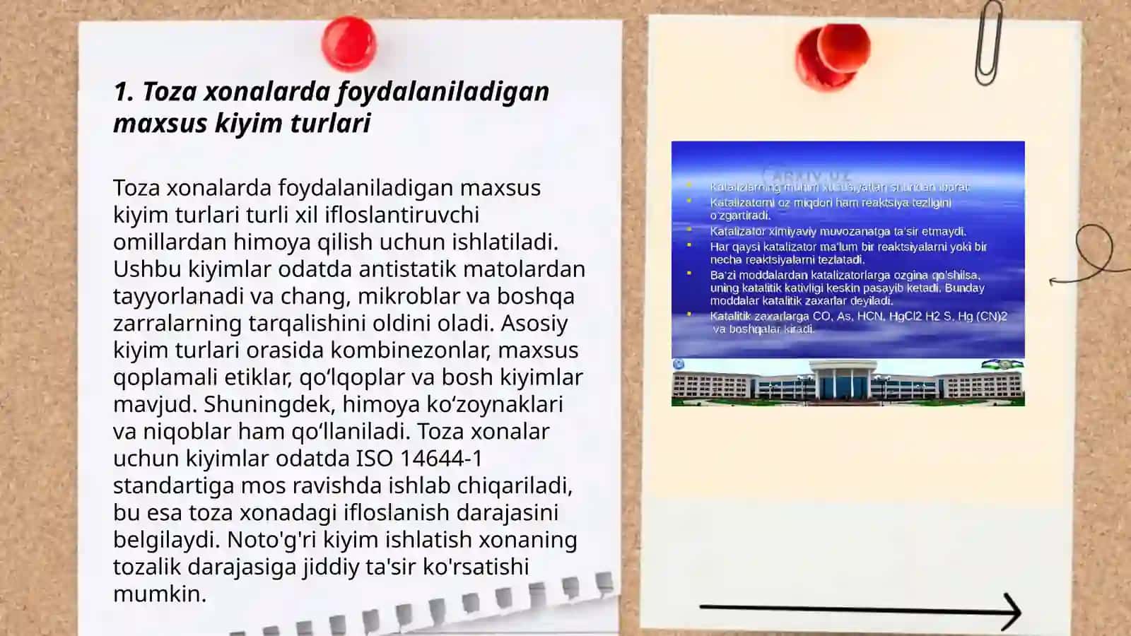 Toza xonalarda ishchi xodimlar uchun gigiyenik talablar 3