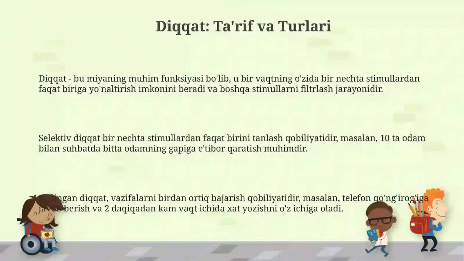 Diqqat: Ta'rif, Turlari va Neyrofiziologik Asoslari 3