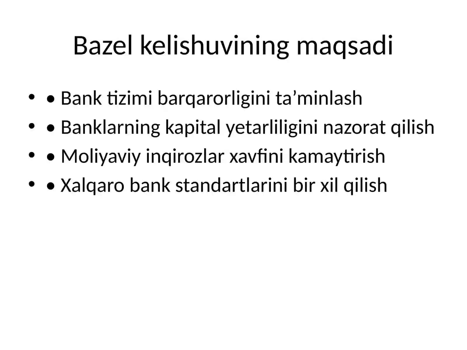 Basel kelishuvi va o'zbekistonga kirib kelishi 3
