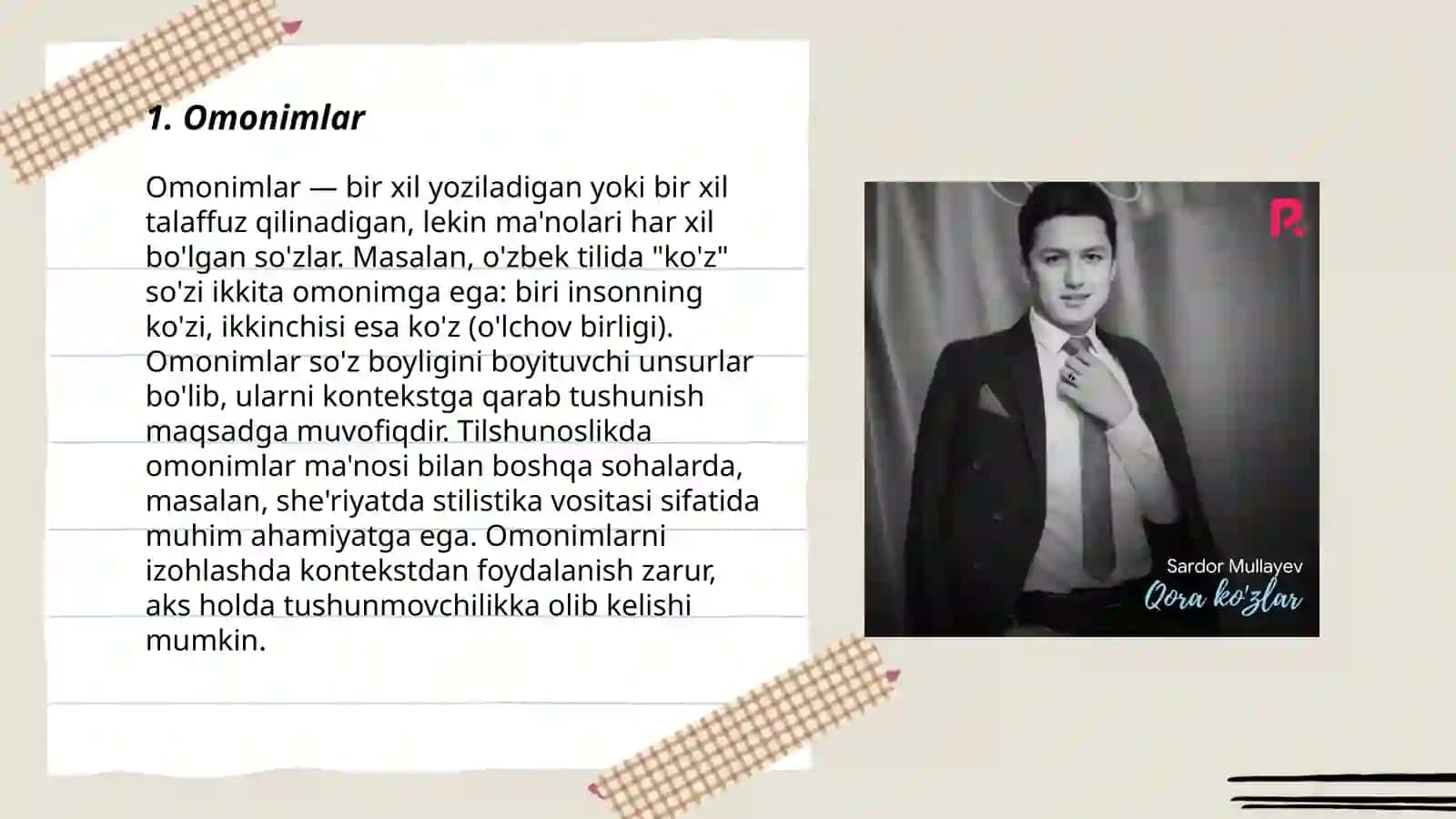 Alohida guruh sózlar 3