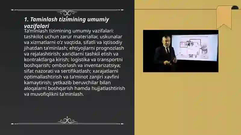 Taminlash tizimining vazefalari 3