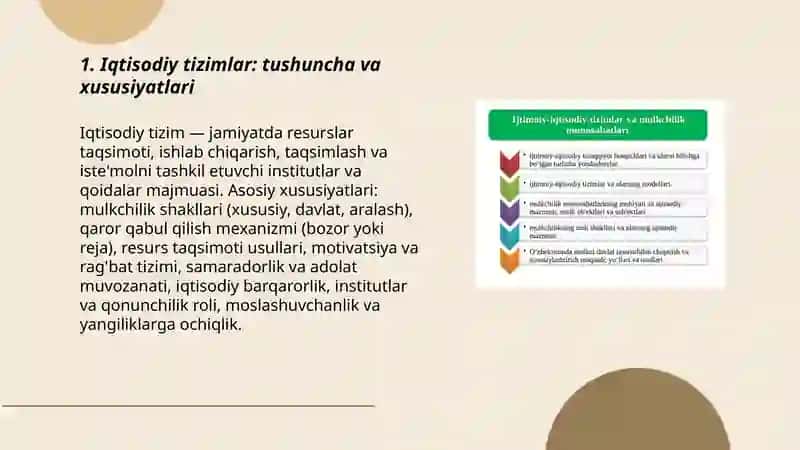 Iqtisodiy tizimlar va mulkchilik 3