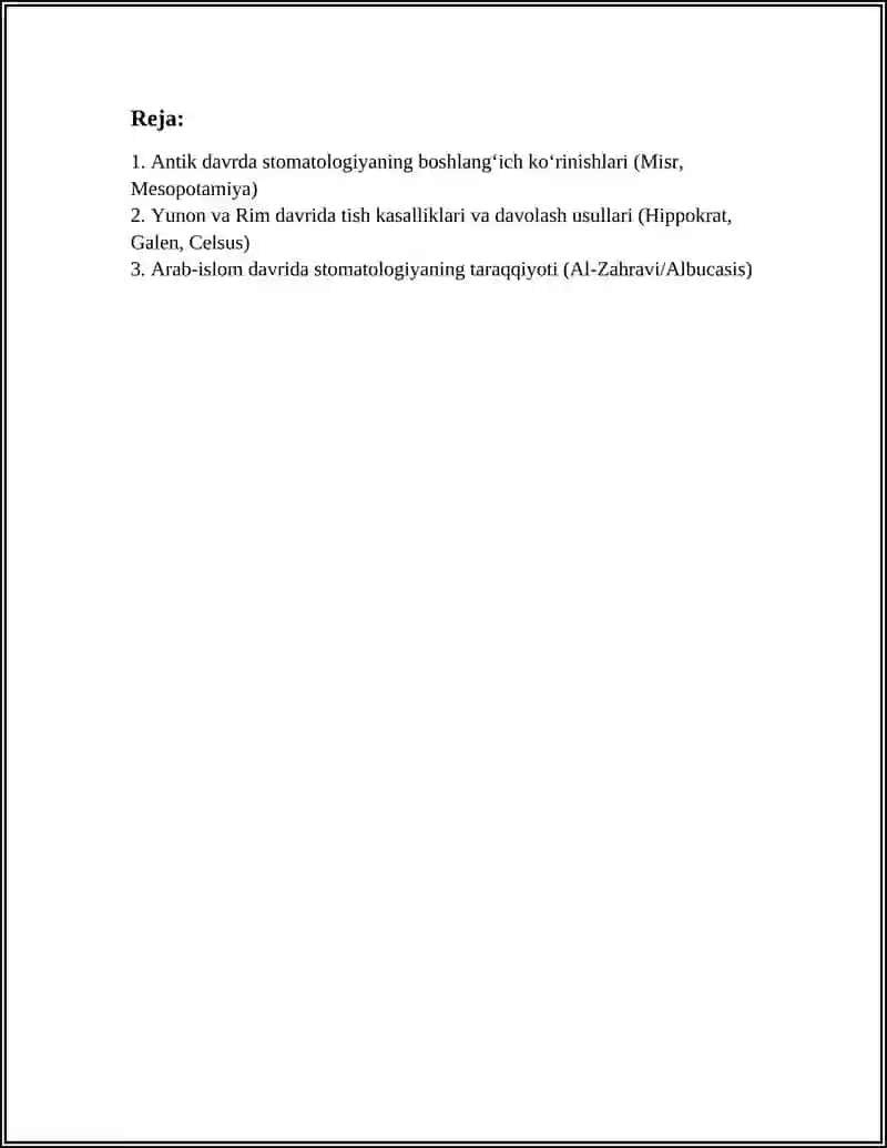 STOMATOLOGIYANING RIVOJLANISH TARIXI 3