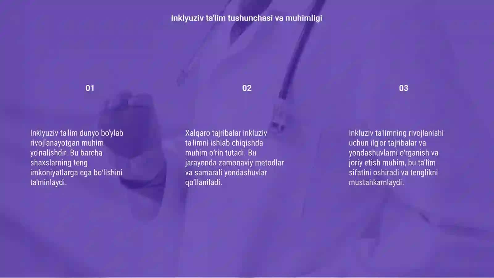Inklyuziv ta'limni rivojlanishidagi xalqaro tajriba 3