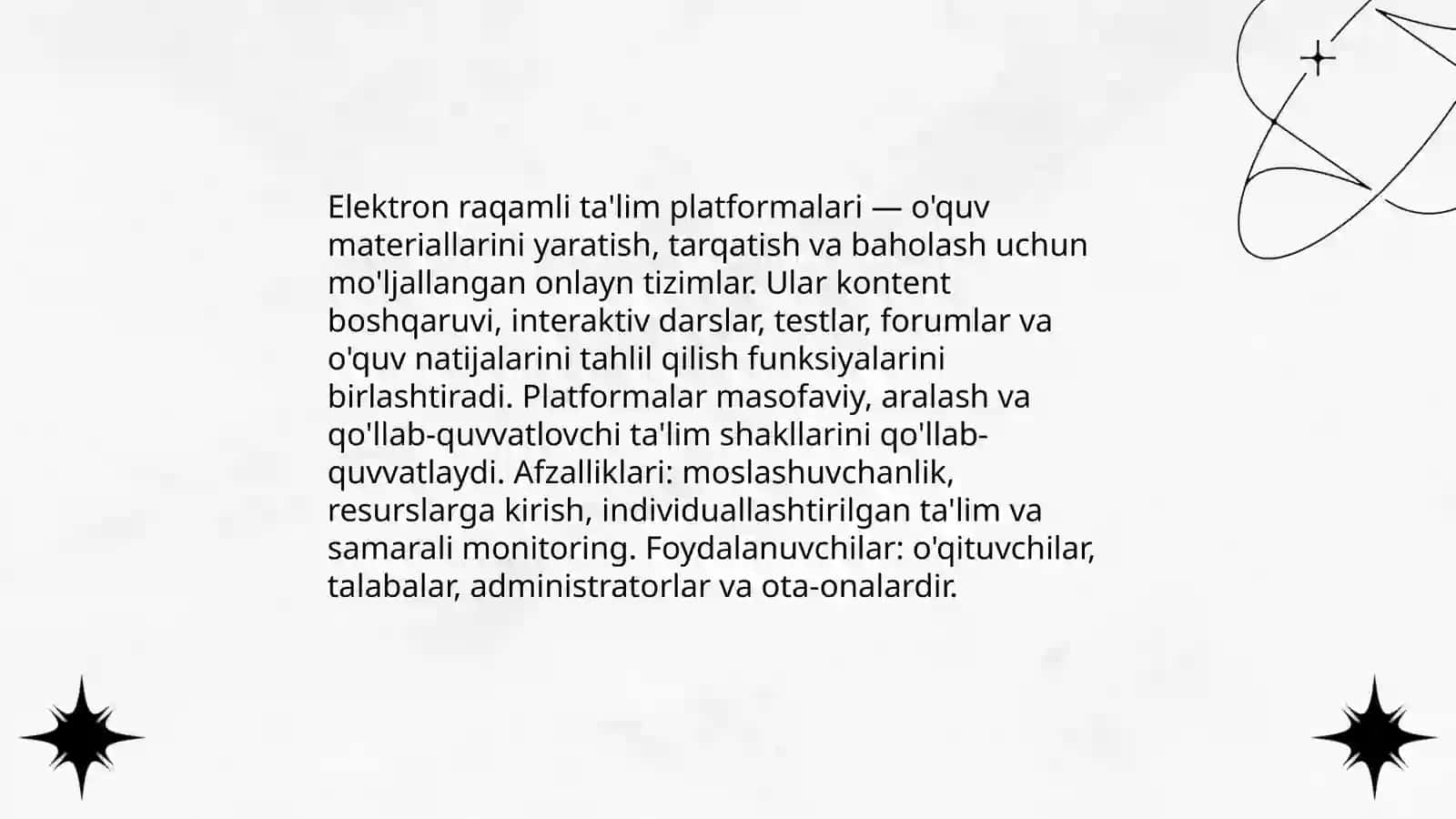 Elektron raqamli ta'lim platformalari va ular bilan ishlash 3