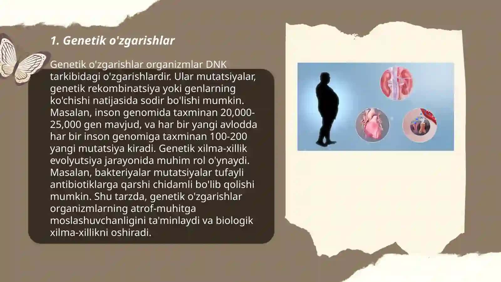 Genetik o'zgarishlar 3