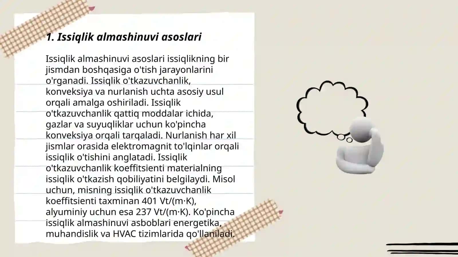Energiya tejamkor qurilmalarda issiqlik almashinuvi 3