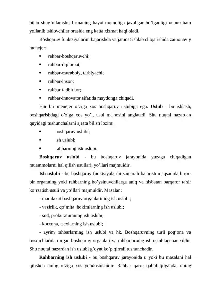 Menejerlik uslublari 3