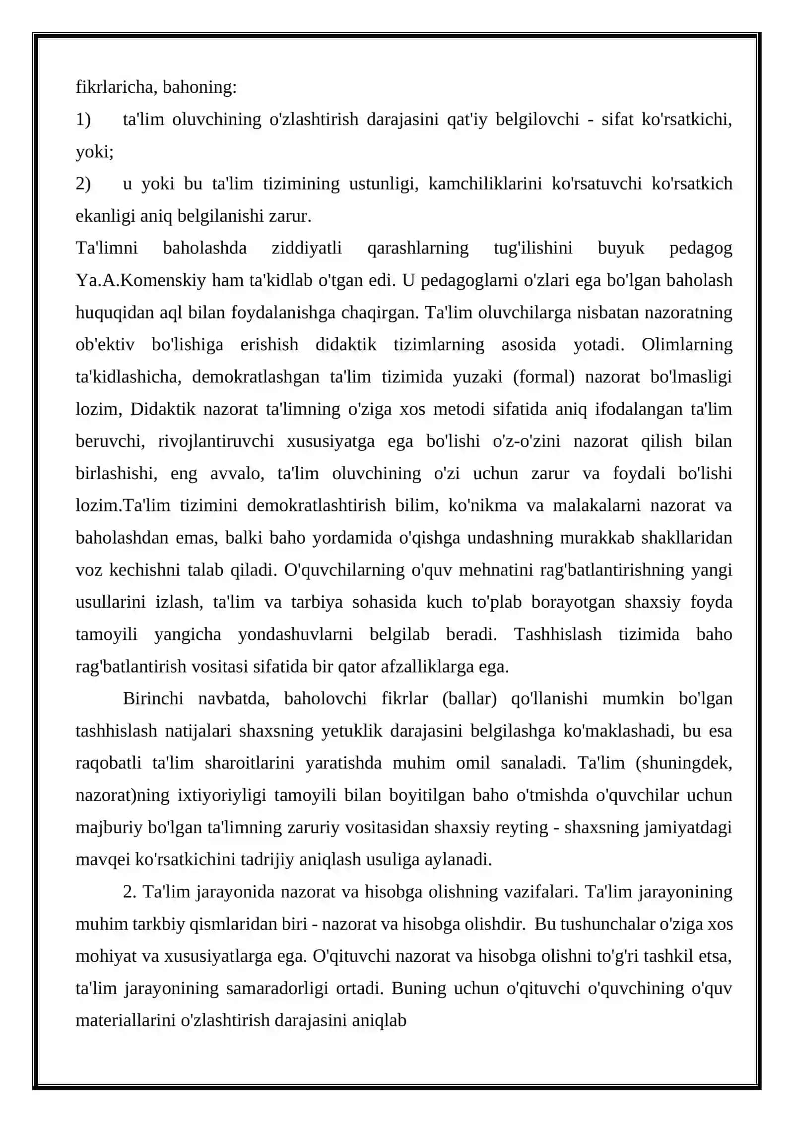 Ta’lim olganlikni tashxis etish 3