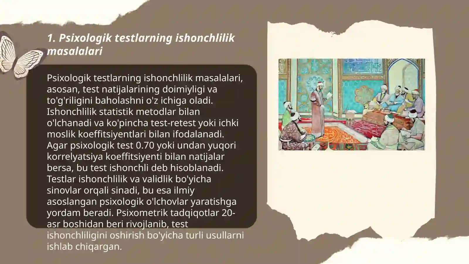 Psixologik testlarning ishonchlilik masalalari 3