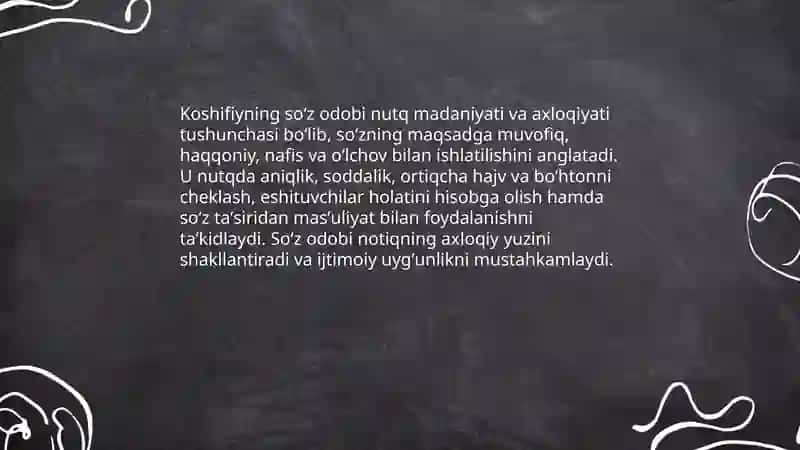 Koshifiyning soʻz odobi va notiqlik haqidagi qarashlari 3