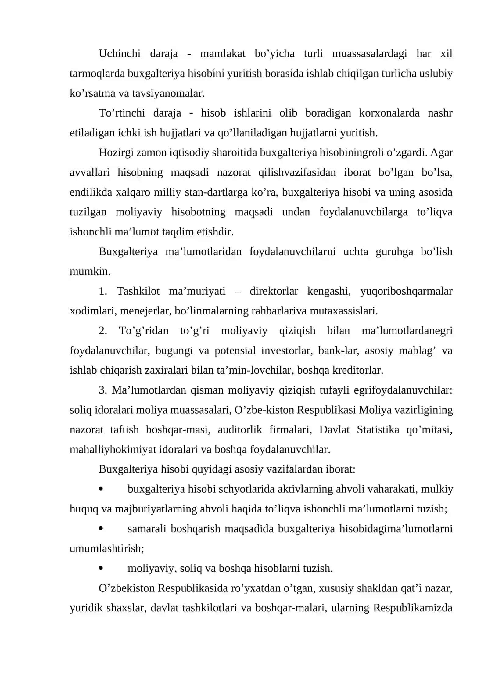 Buxgalteriya hisobi tashkil qilish 3