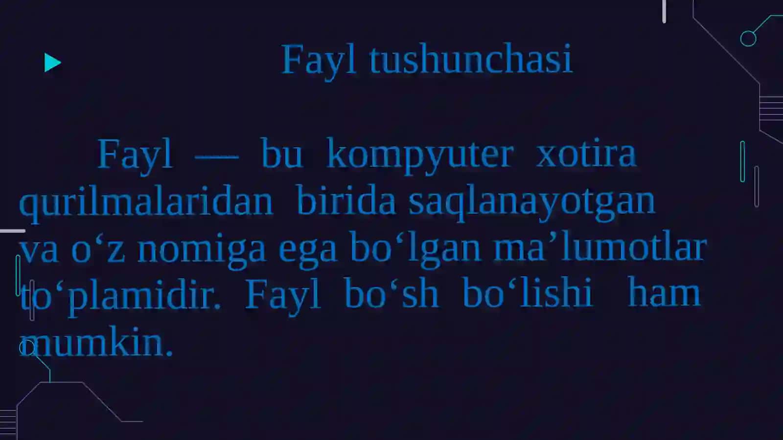 Filesystems haqida tushuncha 3