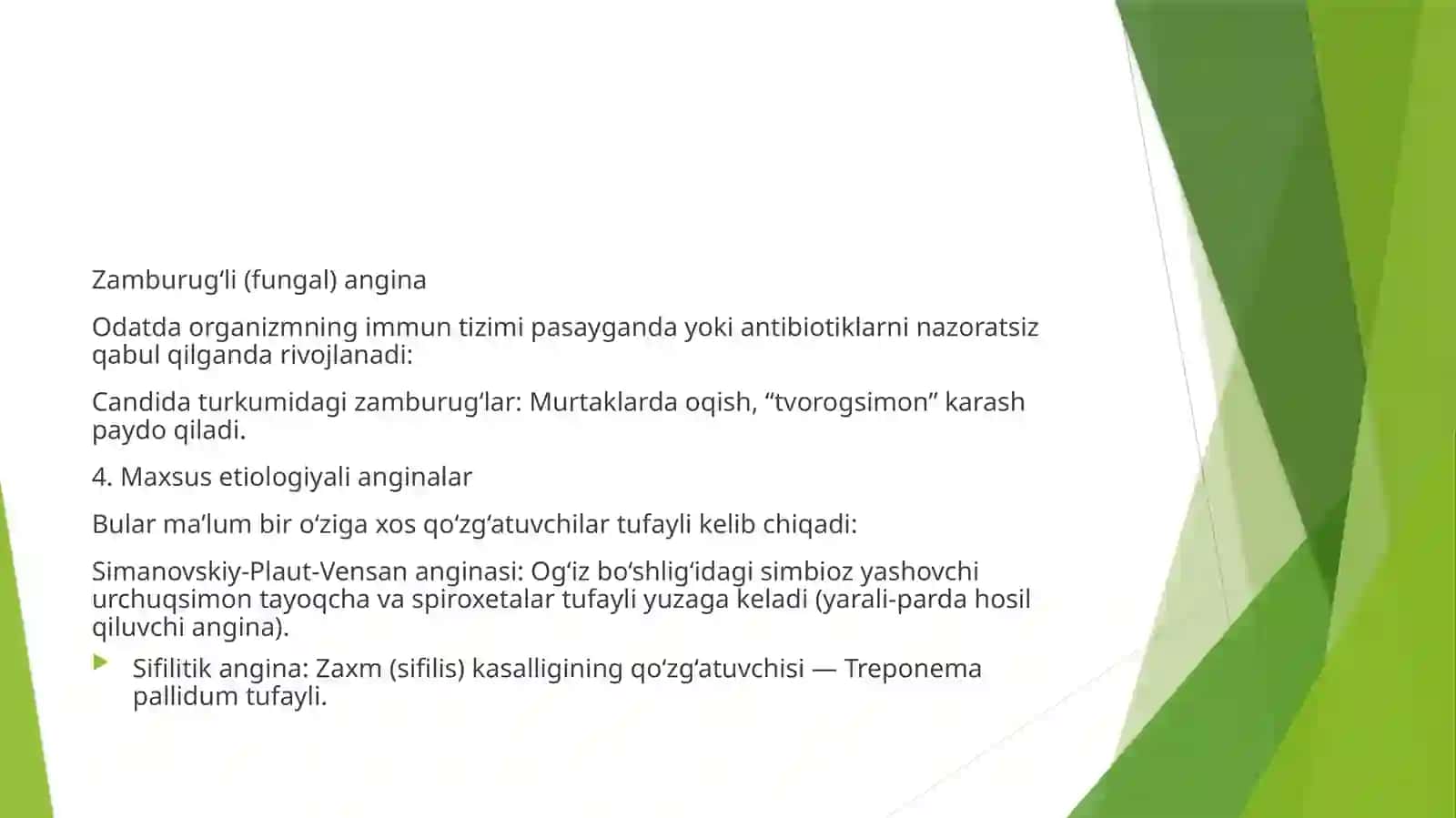 Angina (o‘tkirtonzillit) 3