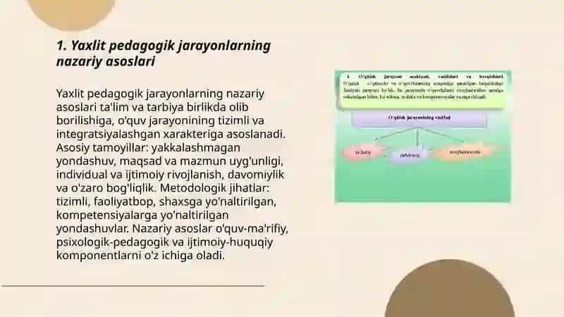 Yaxlit pedagogik jarayonlar 3