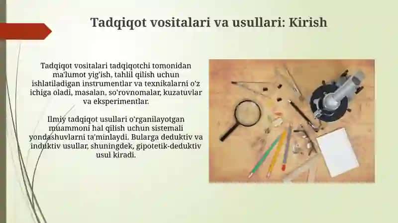 Ilmiy tadqiqot vositalari va metodlari 3