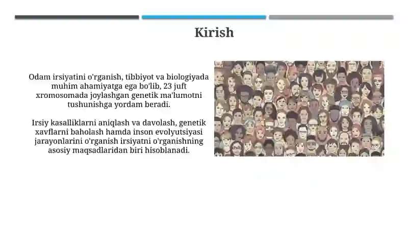 Odamlar irsiyatini oʻrganish usullari 3