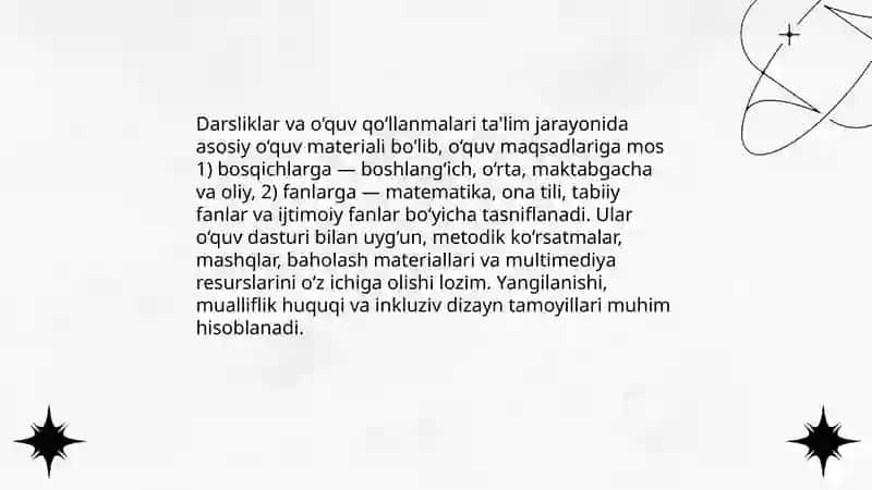 Darsliklar va o‘quv qo‘llanmalar 3