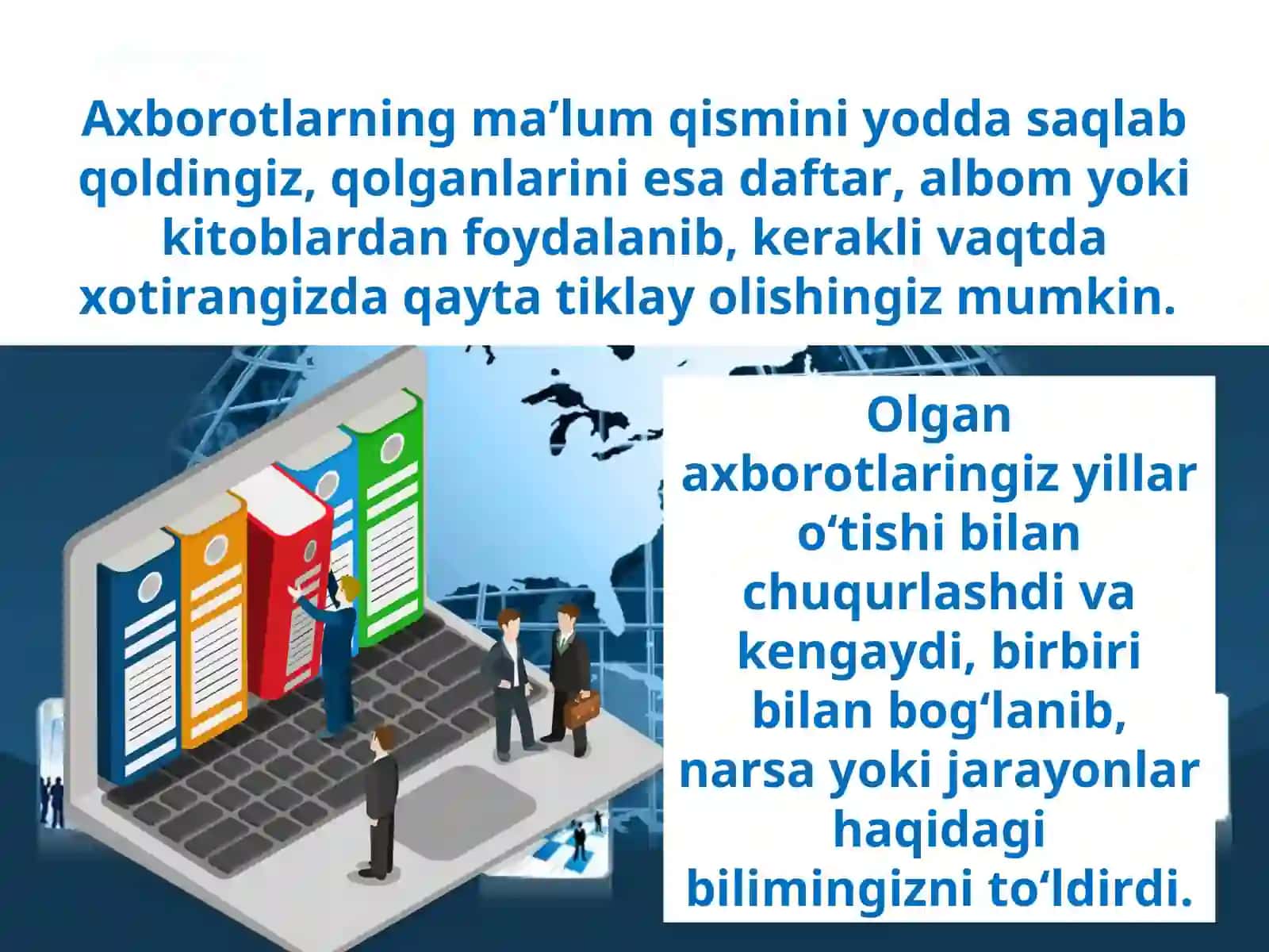 7-sinf Informatika Axborotlar ustida bajariladigan amallar 3