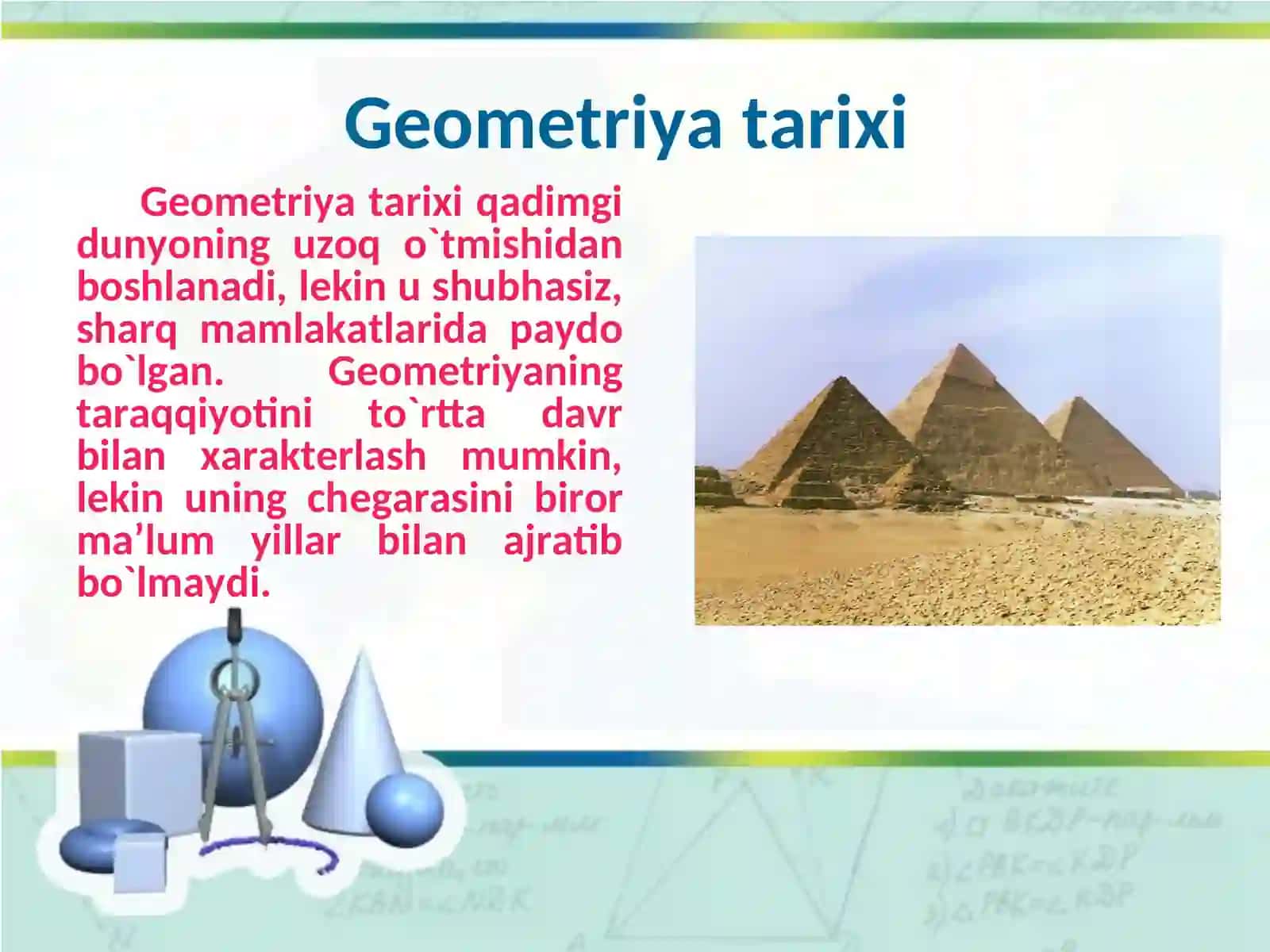 GEOMETRIYA VA UNING VUJUDGA KELISHI 3