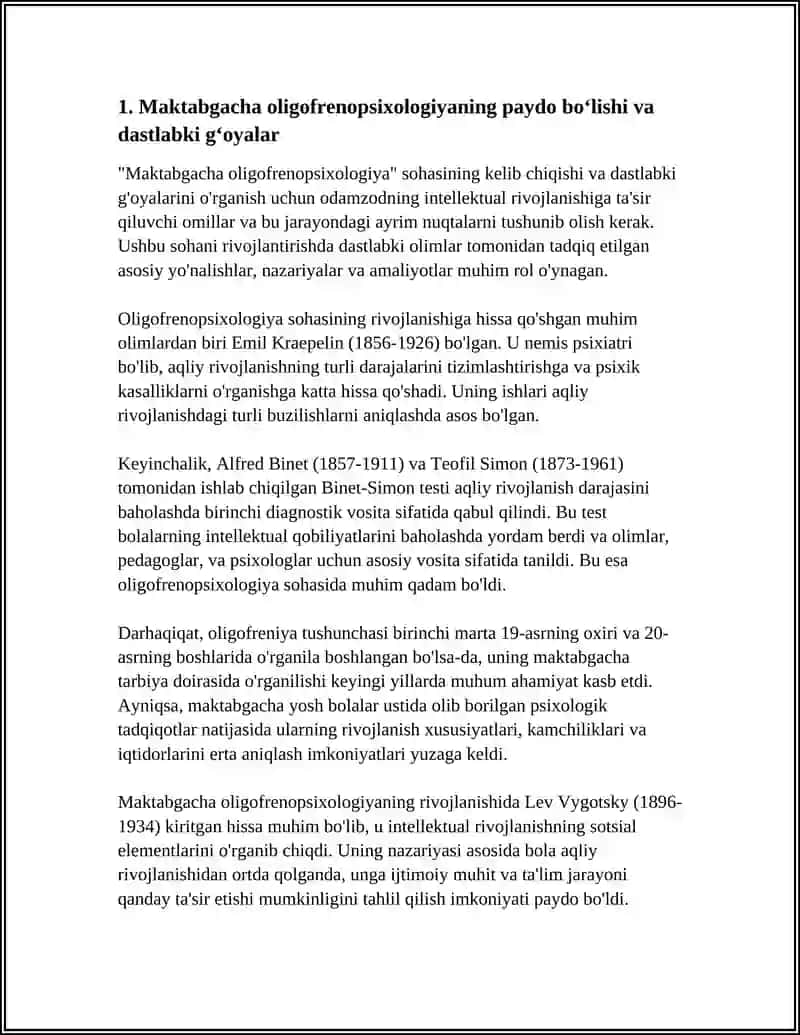 MAKTABGACHA OLIGOFRENOPSIXOLOGIYA FANINING RIVOJLANISH TARIXI 3