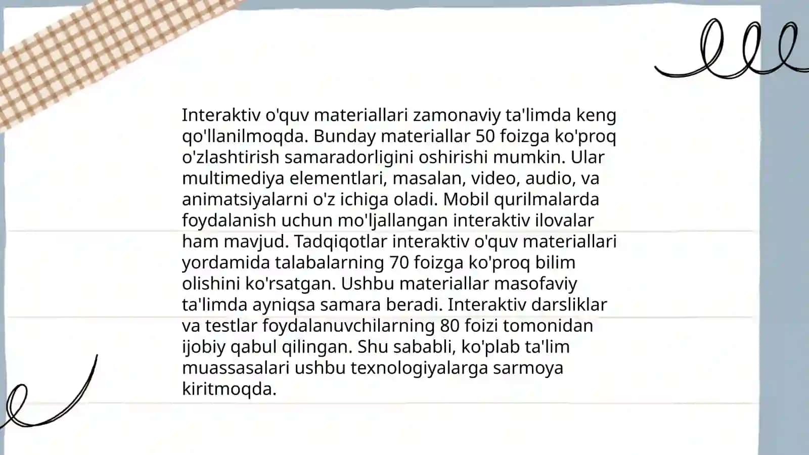 Interaktiv o'quv materiallari 3