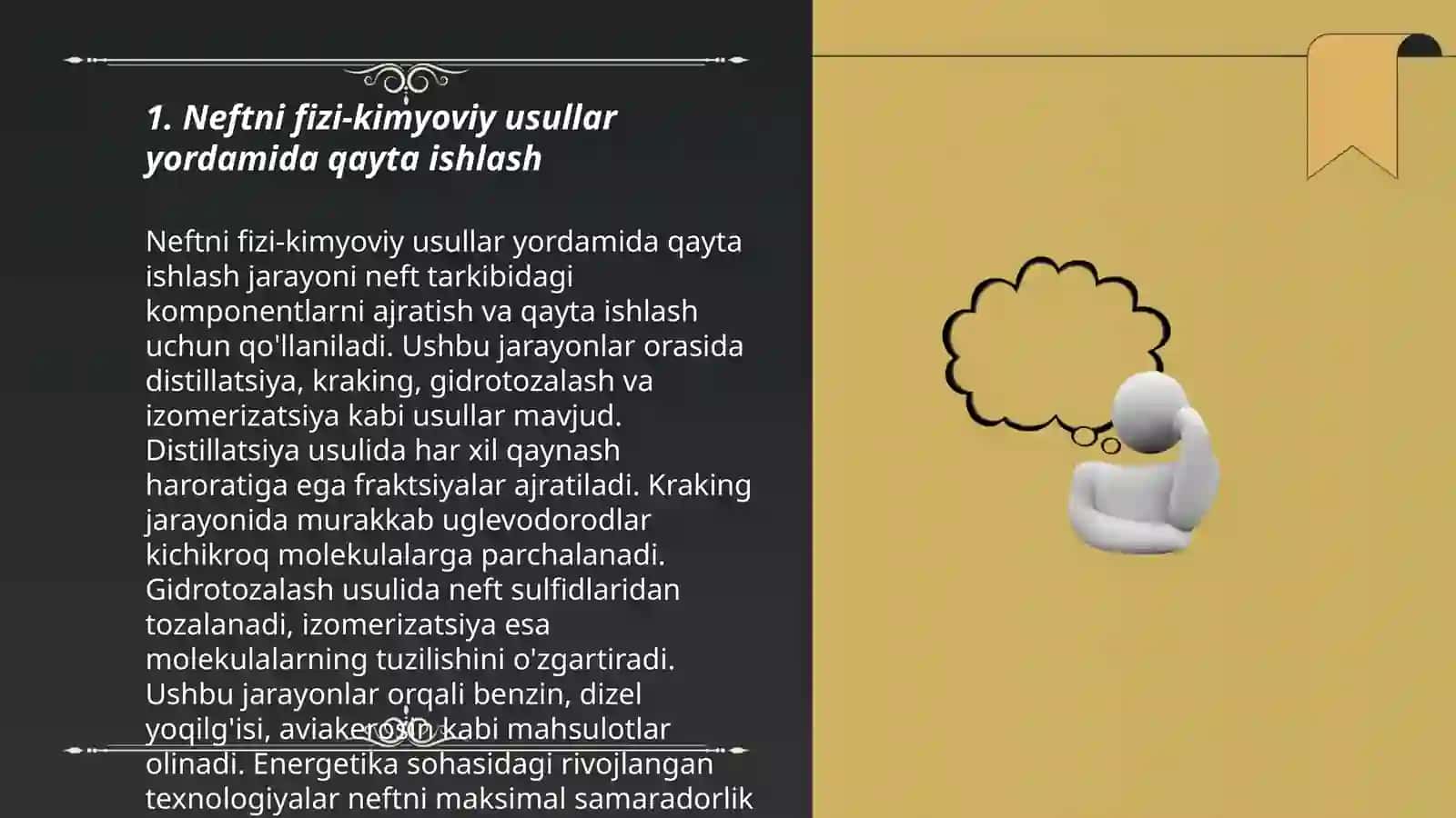 Neftni qayta ishlash usullari 3