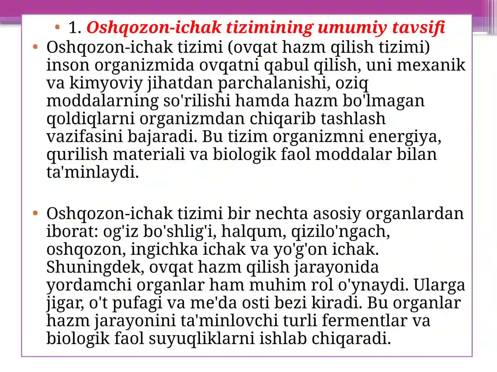 Oshqozon-ichaktizimi biokimyosi 3