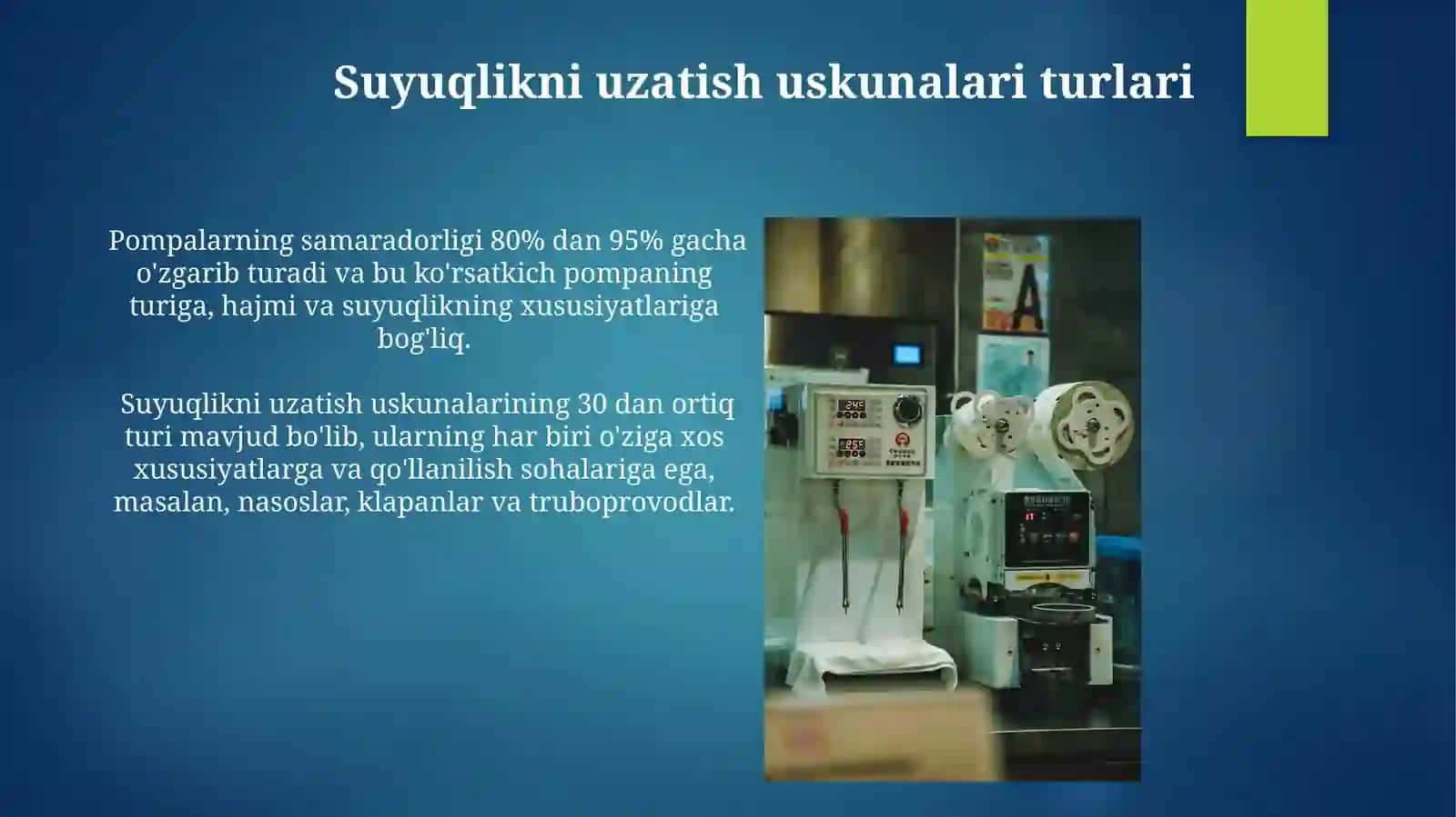 Suyuqliklarni uzatish asboblari 3