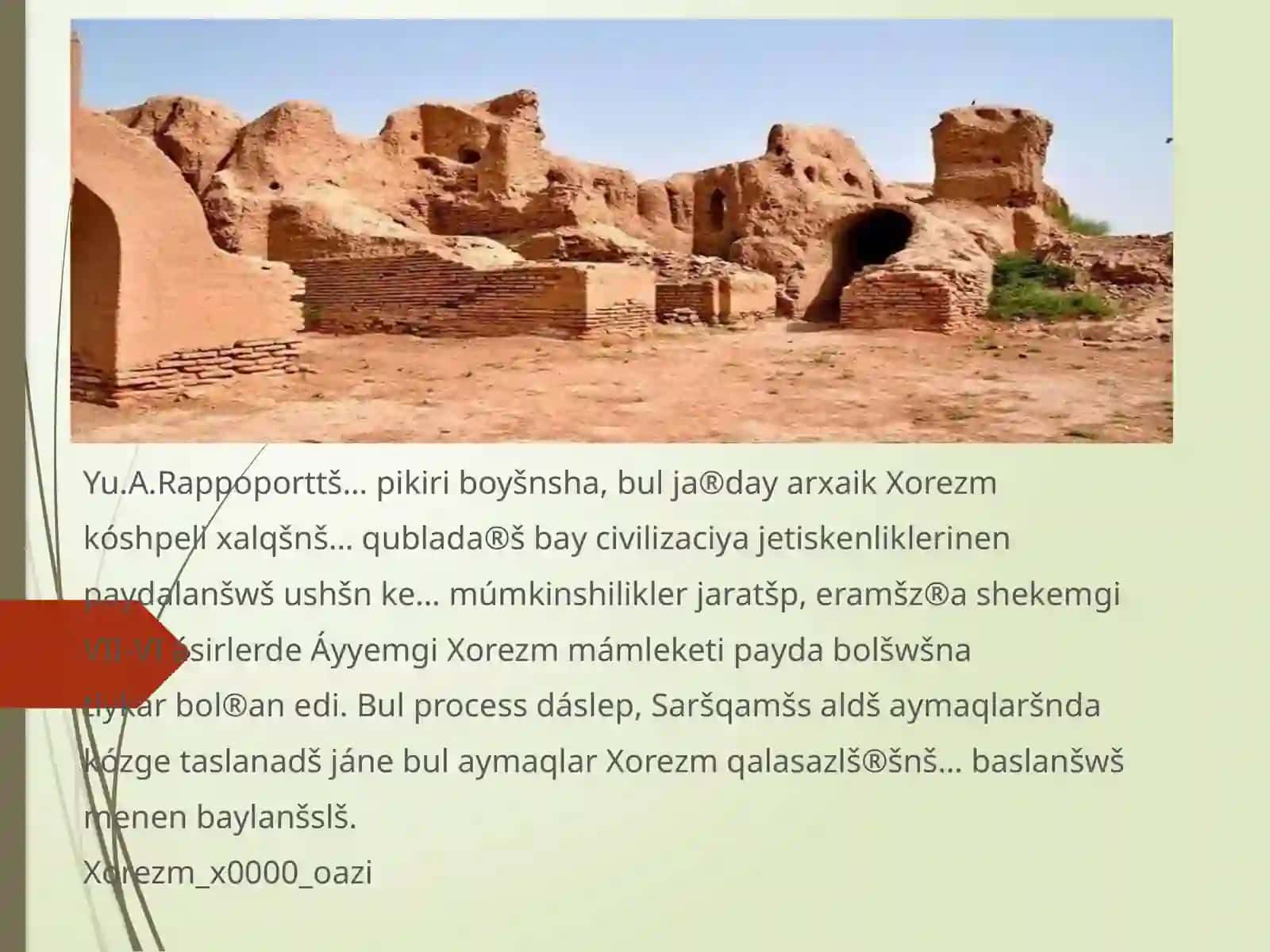Xorezmiy temir dawri arxeologiyasi 3