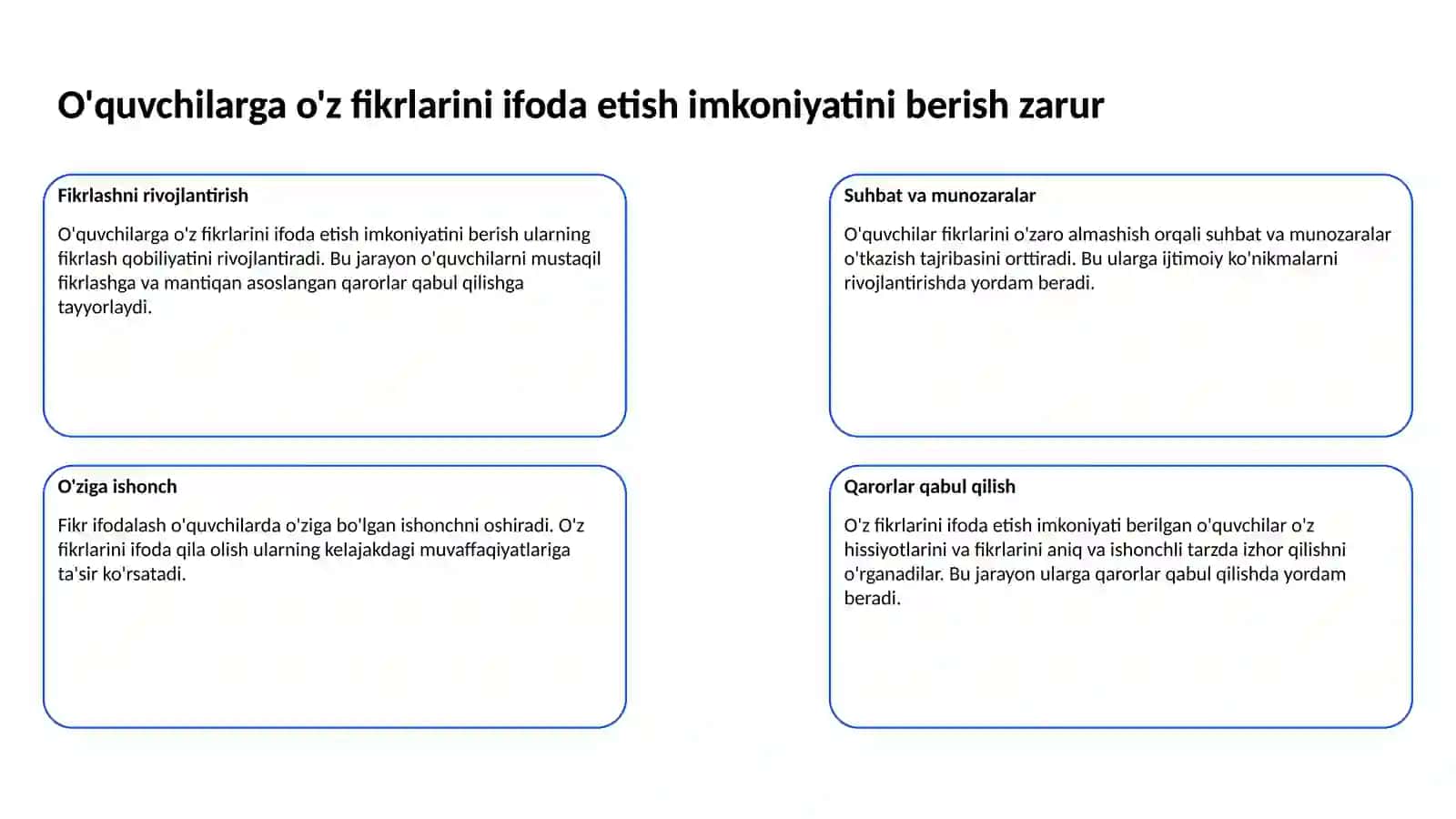 Darsda o'quvchilar faolligini oshirishning asosiy motivlari 3