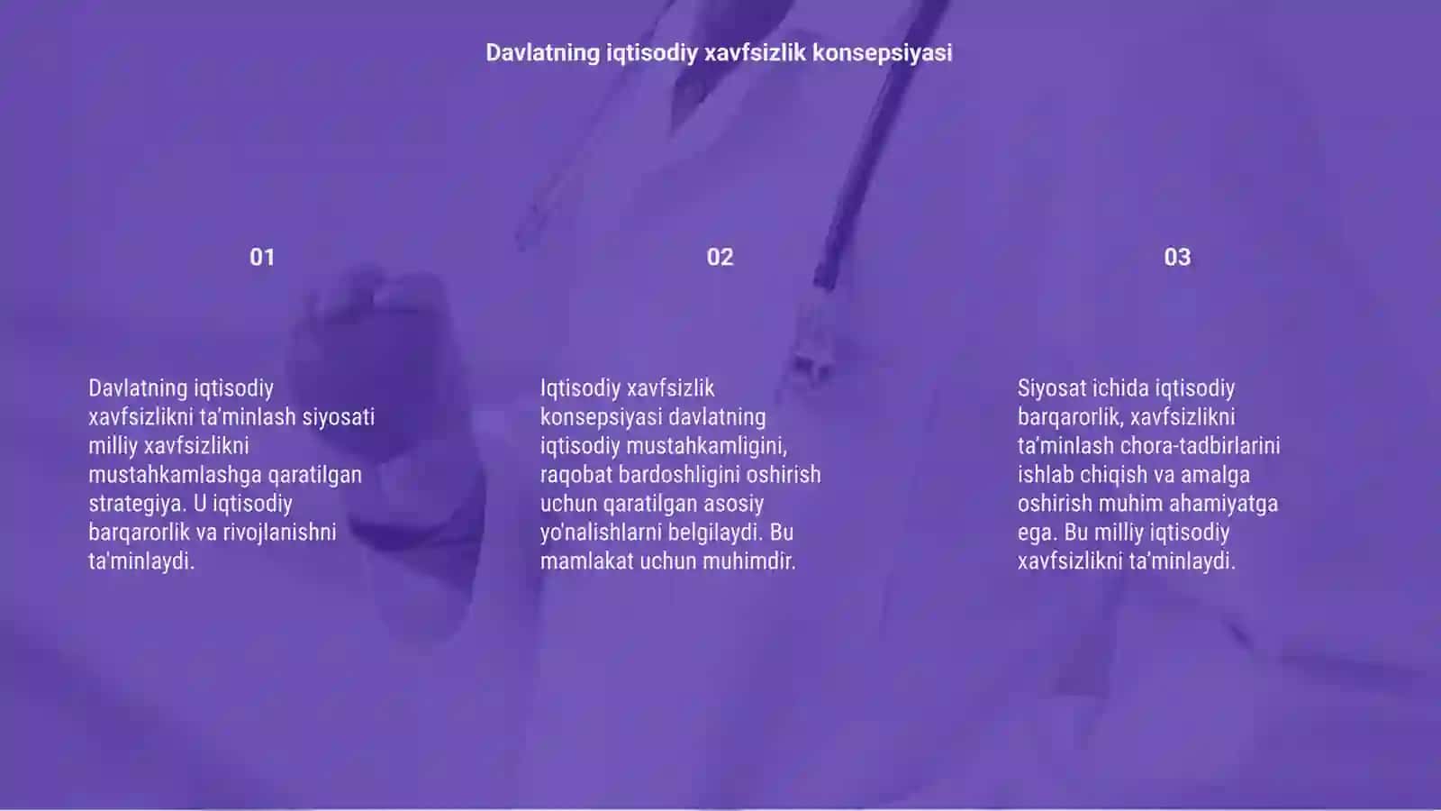 Davlatning iqtisodiy xavfsizlikni ta’minlash siyosati 3