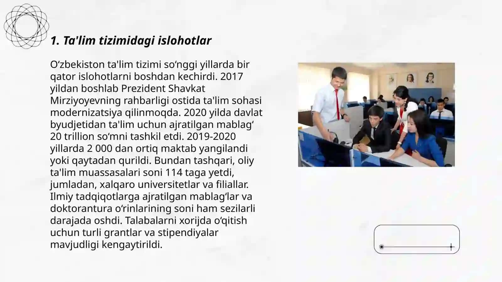 Ta'lim tizimidagi islohotlar 3